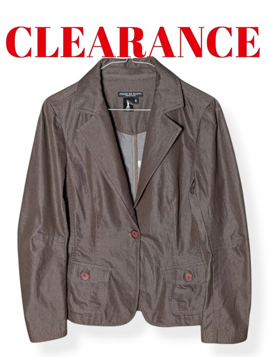 Peace of Cloth Jackets & Blazers - Peace of Cloth Tailored Blazer Panticular Espresso Brown Capsule Wardrobe USA